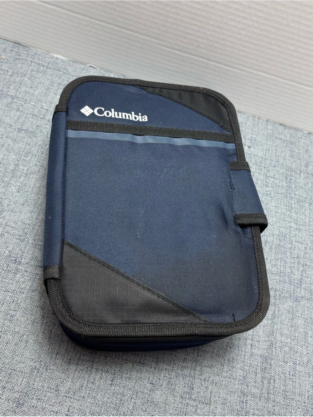 Columbia Navy and Black Zippered Organizer Pouch